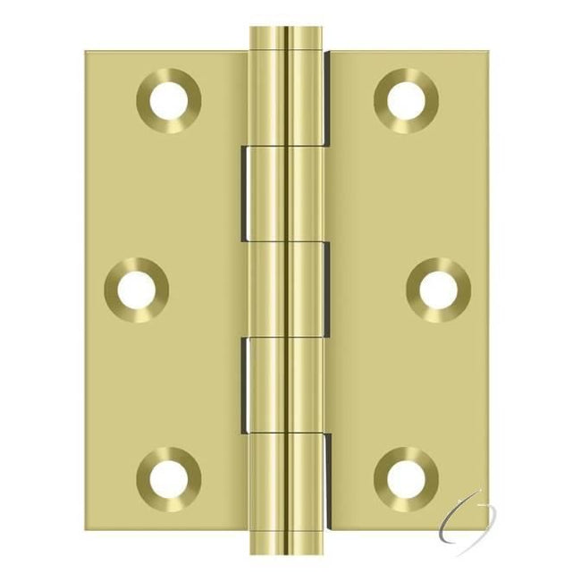 DSB3025U3 3" x 2-1/2" Screen Door Hinge; Bright Brass Finish