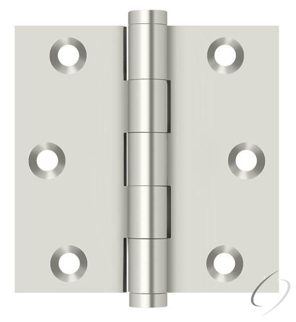 DSB314 3" x 3" Square Hinge; Bright Nickel Finish