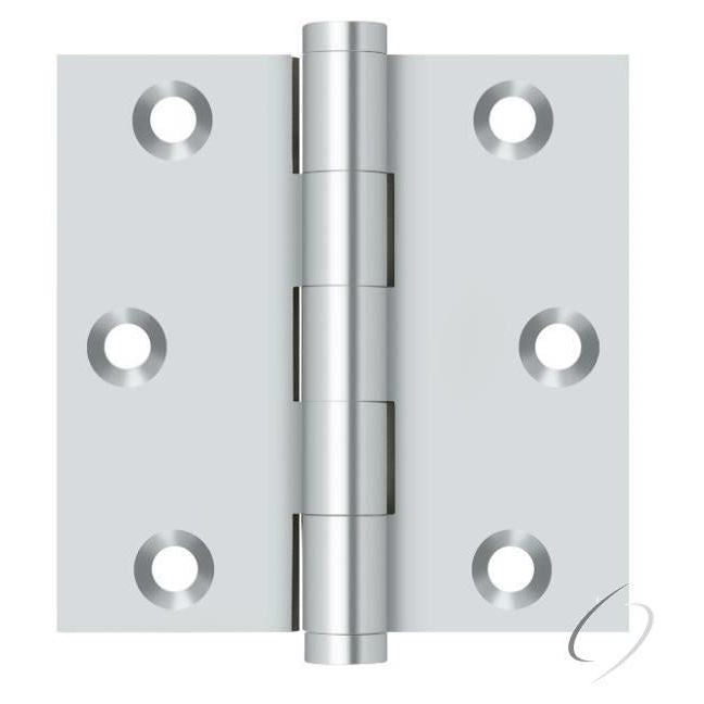 DSB326 3" x 3" Square Hinge; Bright Chrome Finish