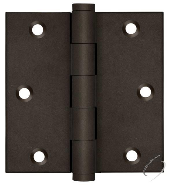 Deltana DSB3510BD 3-1/2" x 3-1/2" Square Hinge; Bronze Dark Finish