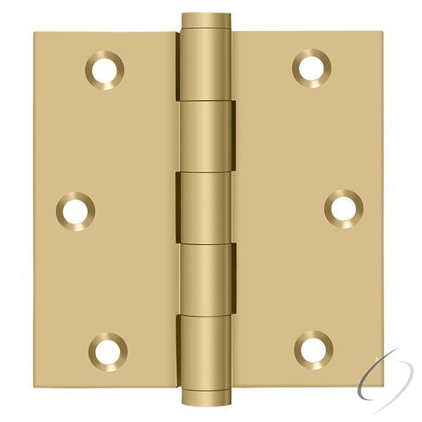 DSB354 3-1/2" x 3-1/2" Square Hinge; Satin Brass Finish