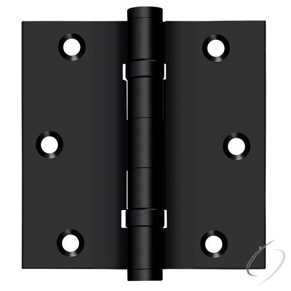 DSB35B19 3-1/2" x 3-1/2" Square Hinge; Ball Bearings; Black Finish