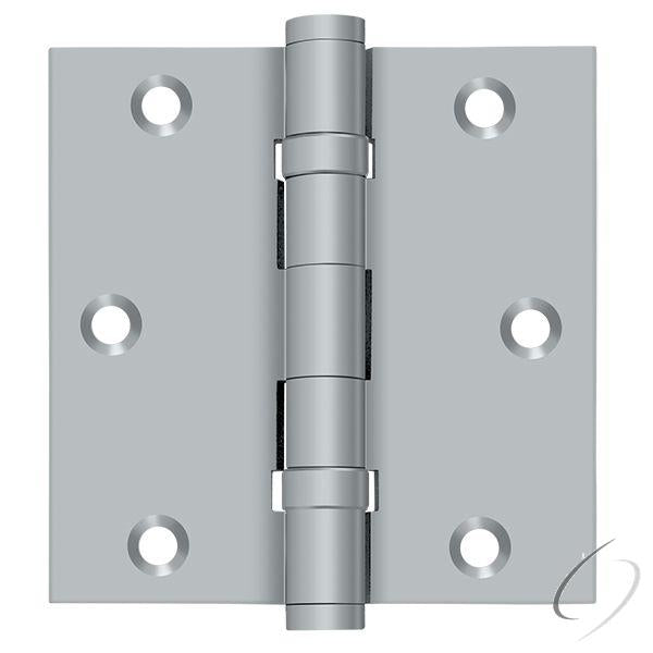 DSB35B26D 3-1/2" x 3-1/2" Square Hinge; Ball Bearings; Satin Chrome Finish
