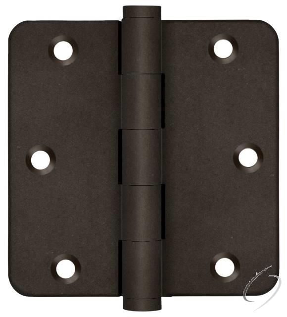 DSB35R410BD-R 3-1/2" x 3-1/2" x 1/4" Radius Hinge; Bronze Dark Finish