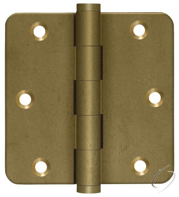 DSB35R410BM-R 3-1/2" x 3-1/2" x 1/4" Radius Hinge; Bronze Medium Finish