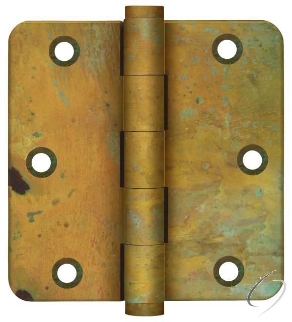 DSB35R4RT-R 3-1/2" x 3-1/2" x 1/4" Radius Hinge; Residential; Rust Finish