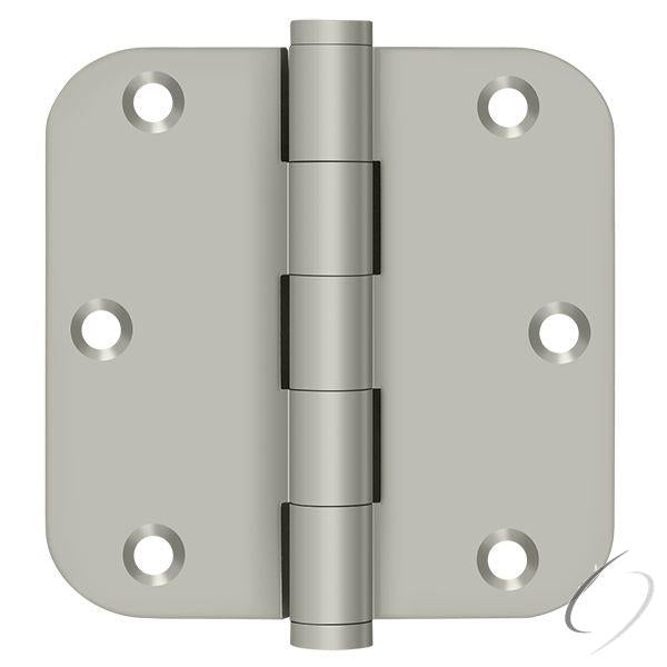 DSB35R515-R 3-1/2" x 3-1/2" x 5/8" Radius Hinge; Residential; Satin Nickel Finish
