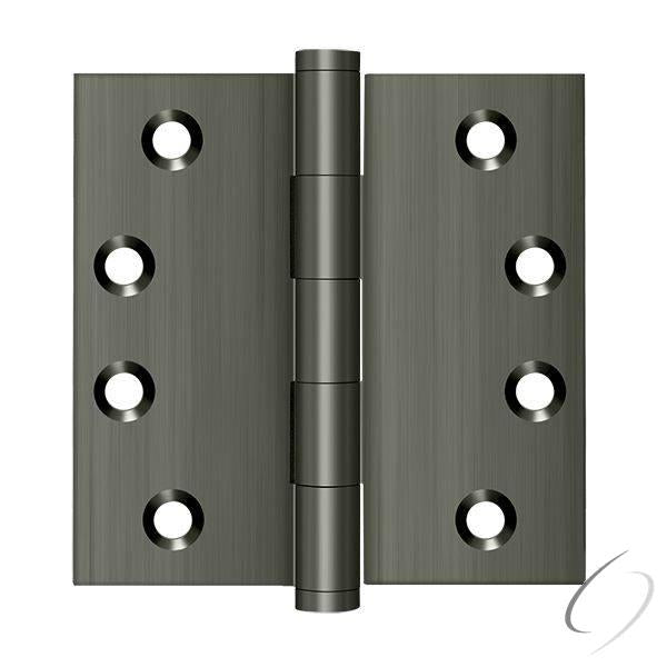 DSB415A 4" x 4" Square Hinge; Antique Nickel Finish