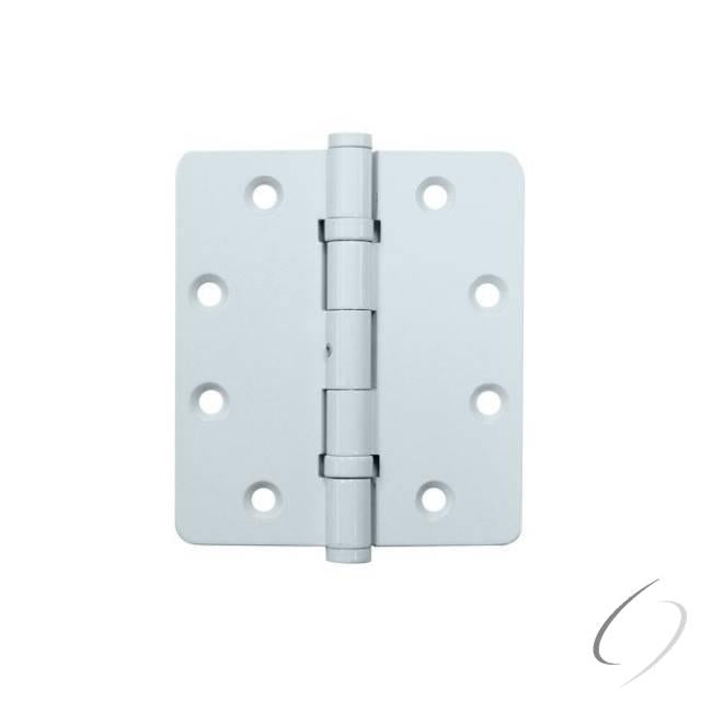 DSB4540NBW 4-1/2" x 4" x 1/4" Square Corner Hinge; White Finish