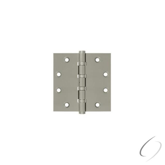 DSB45NB15 4-1/2" x 4-1/2" Square Hinge; Ball Bearings; Satin Nickel Finish