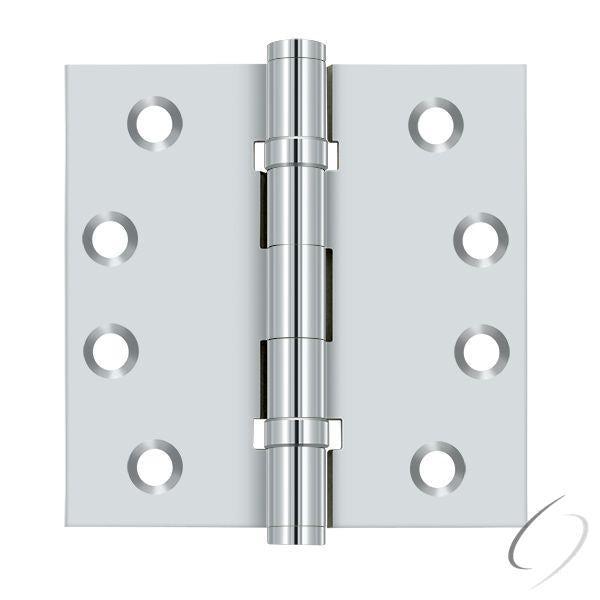 DSB4B26 4" x 4" Square Hinge; Ball Bearings; Bright Chrome Finish