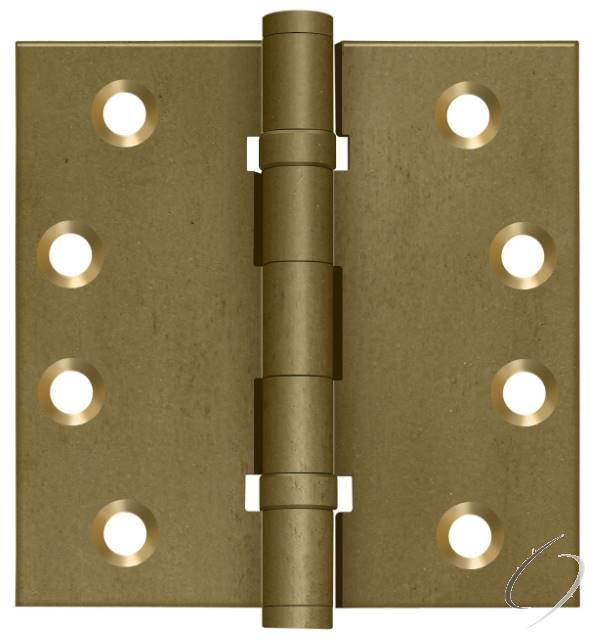 DSB4NB10BM 4" x 4" Square Hinge; Ball Bearings; Bronze Medium Finish