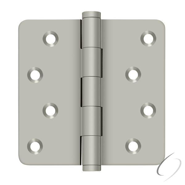 DSB4R415-RZ 4" x 4" x 1/4" Radius Hinge / Zig-Zag; Satin Nickel Finish