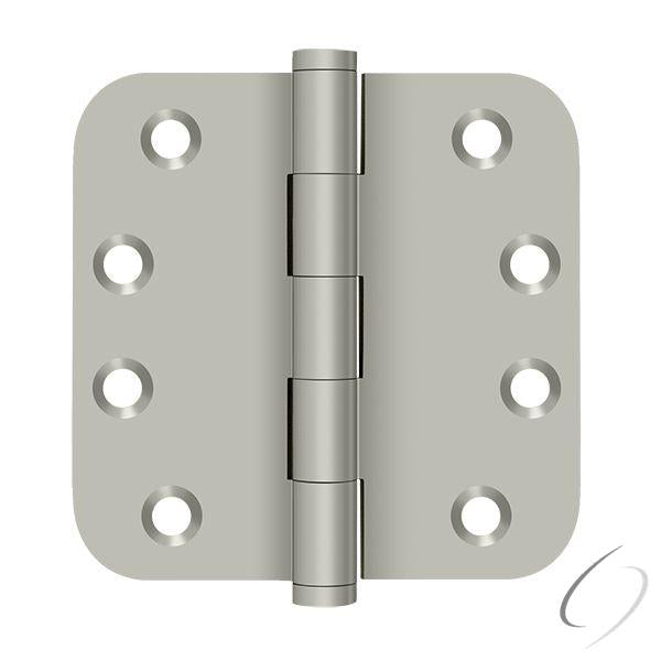 DSB4R515-R 4" x 4" x 5/8" Radius Hinge Residential; Satin Nickel Finish