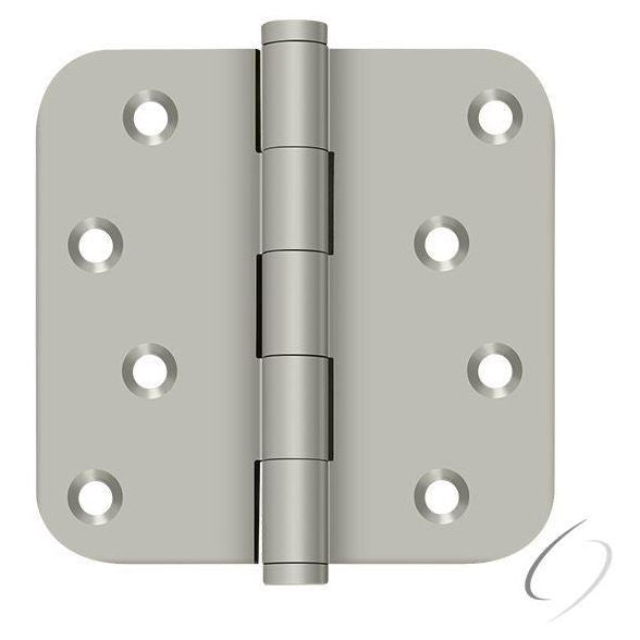 DSB4R515-RZ 4" x 4" x 5/8" Radius Hinge / Zig-Zag; Satin Nickel Finish