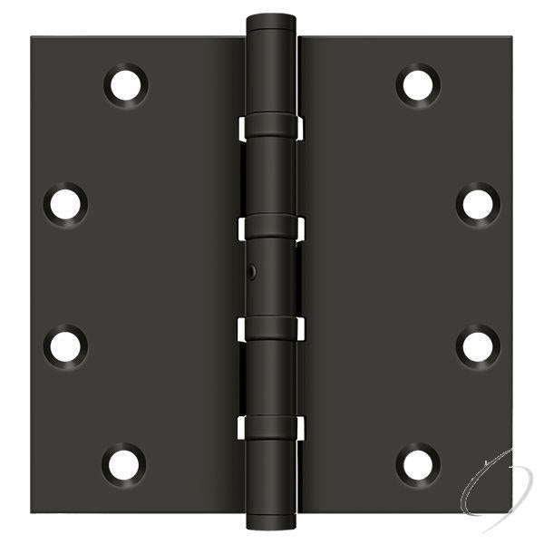 DSB55NB10B 5" x 5" Square Ball Bearing Hinge; Oil Rubbed Bronze Finish