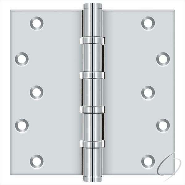 DSB66BB26 6" X 6" Square Ball Bearing Hinge; Bright Chrome Finish