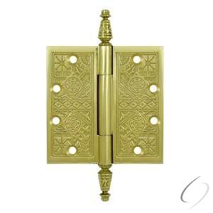 DSBP44U3 4" x 4" Square Hinge; Bright Brass Finish