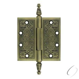 DSBP44U5 4" x 4" Square Hinge; Antique Brass Finish