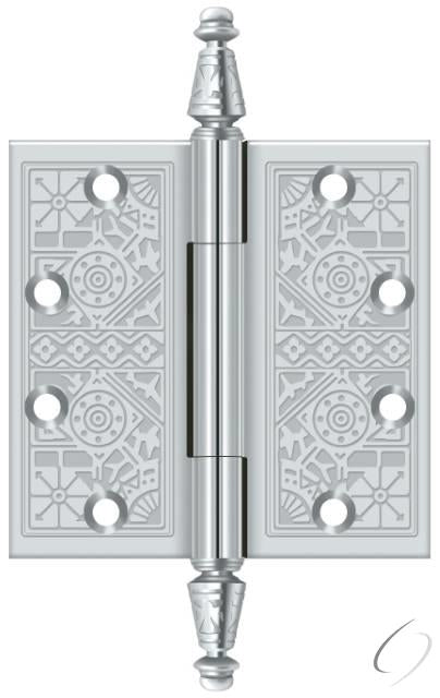 DSBP45U26 4-1/2" x 4-1/2" Square Hinge; Bright Chrome Finish