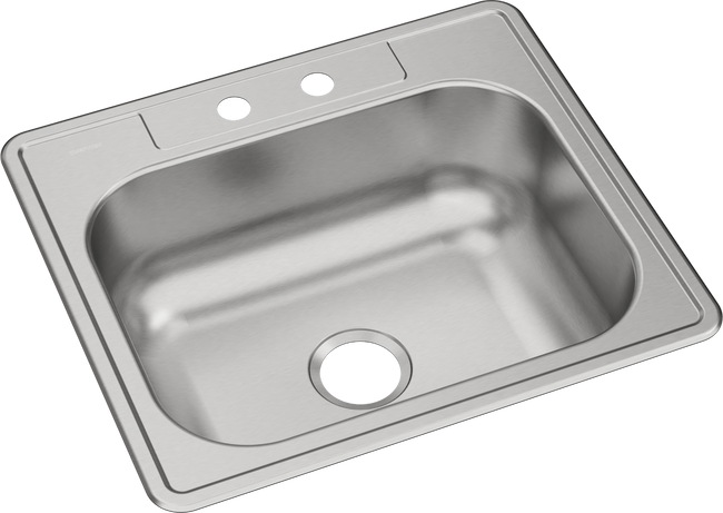 Elkay DSE125222 - Dayton Stainless Steel 25" x 22" x 8-1/16", Single Bowl Drop-in Sink