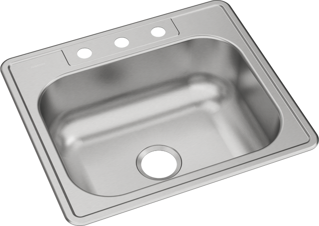 Elkay DSE125223 - Dayton Stainless Steel 25" x 22" x 8-1/16", Single Bowl Drop-in Sink