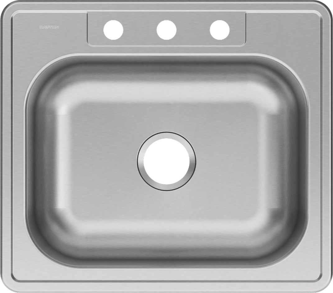 Elkay DSE125223 - Dayton Stainless Steel 25" x 22" x 8-1/16", Single Bowl Drop-in Sink