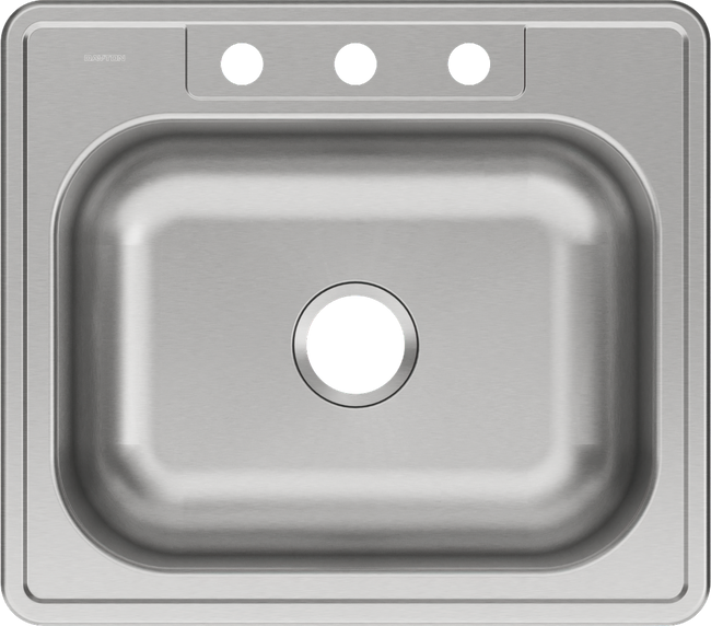 Elkay DSE125223 - Dayton Stainless Steel 25" x 22" x 8-1/16", Single Bowl Drop-in Sink