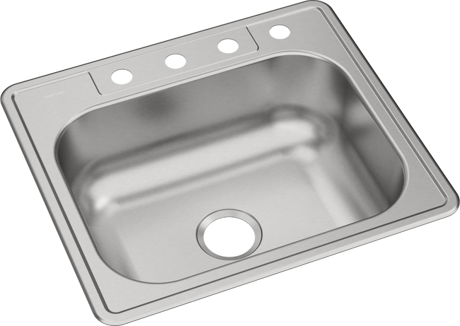 Elkay DSE125224 - Dayton Stainless Steel 25" x 22" x 8-1/16", Single Bowl Drop-in Sink