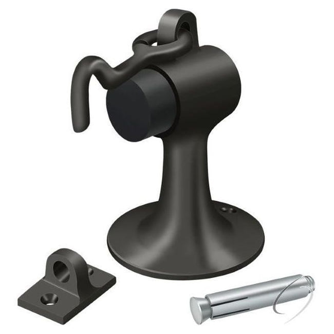 DSF444U10B Cement Floor Mount Bumper with Holder; Oil Rubbed Bronze Finish