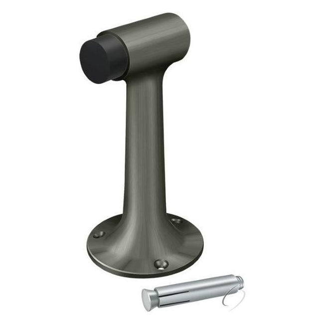 DSF600U15A Floor Mount; 6" Bumper; Heavy Duty; Antique Nickel Finish