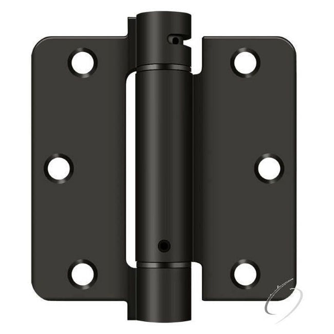 DSH35R410B 3-1/2" x 3-1/2" x 1/4" Spring Hinge; Oil Rubbed Bronze Finish