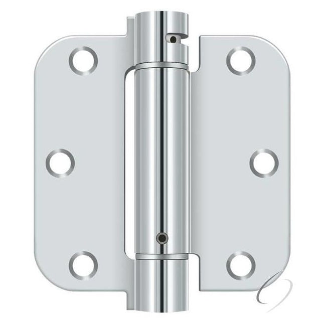 DSH35R526 3-1/2" x 3-1/2" x 5/8" Spring Hinge; Bright Chrome Finish