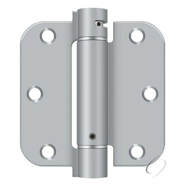 DSH35R526D 3-1/2" x 3-1/2" x 5/8" Spring Hinge; Satin Chrome Finish