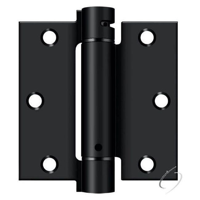 DSH35U1B 3-1/2" x 3-1/2" Spring Hinge; Flat Black Finish