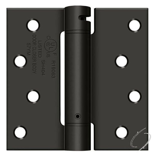 DSH44U10B 4" x 4" Spring Hinge; Oil Rubbed Bronze Finish