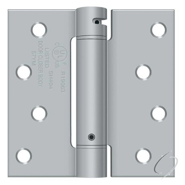 DSH44U26D 4" x 4" Spring Hinge; Satin Chrome Finish