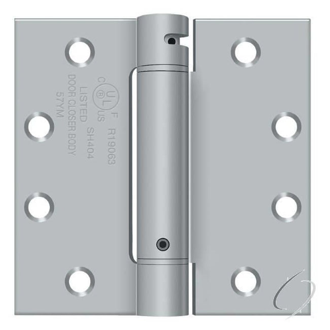 DSH45U26D 4-1/2" x 4-1/2" Spring Hinge; Satin Chrome Finish