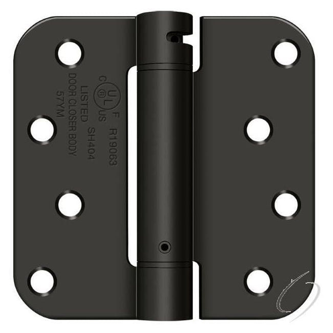 DSH4R510B 4" x 4" 5/8" Radius Spring Hinge; Oil Rubbed Bronze Finish