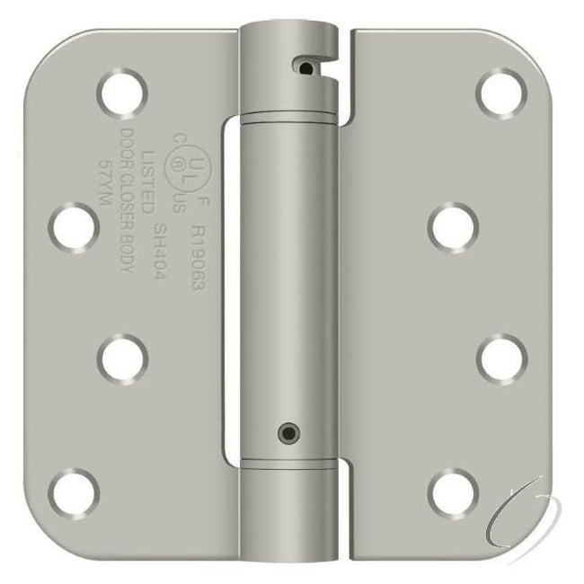 DSH4R515 4" x 4" 5/8" Radius Spring Hinge; Satin Nickel Finish