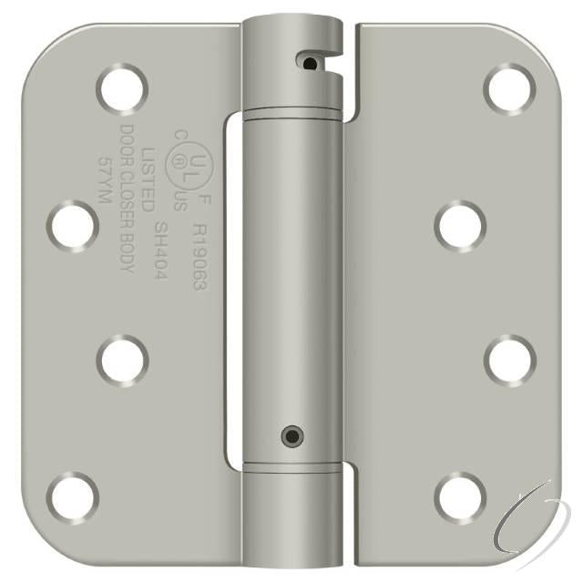 DSH4R515T 4" x 4"; 5/8" Radius Corner Hinge; TT; Satin Nickel Finish