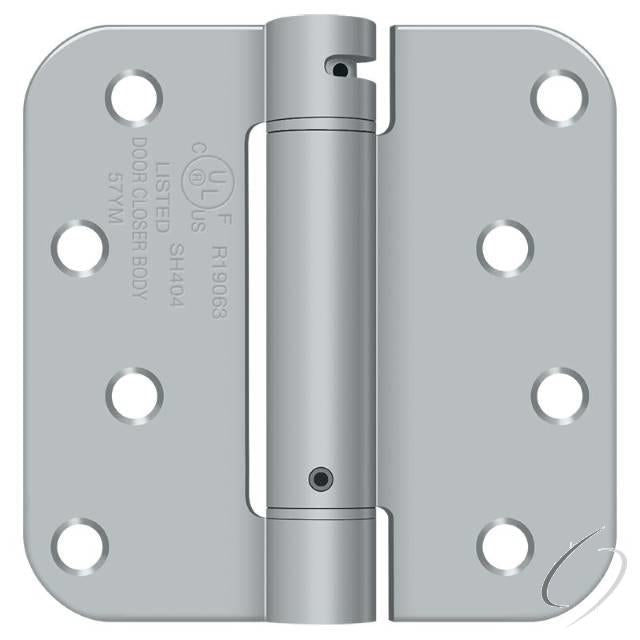 DSH4R526DT 4" x 4"; 5/8" Radius Corner Hinge; TT; Satin Chrome Finish