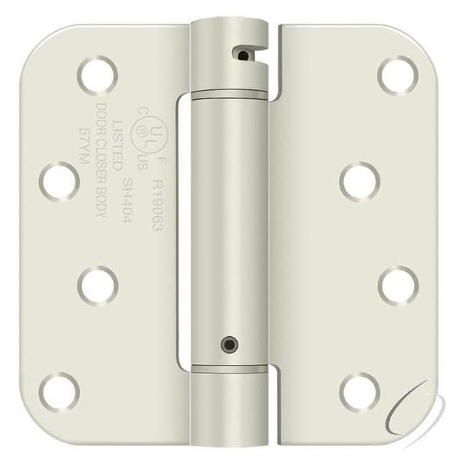 DSH4R5USPW 4" x 4" 5/8" Radius Spring Hinge; Prime Coat Finish