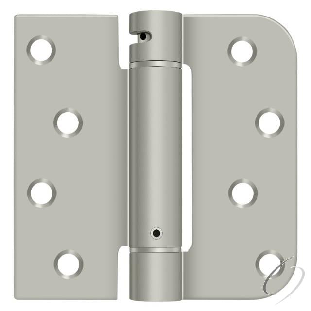DSH4SR515-RH Right Hand 4" x 4" 5/8" Radius by Square Spring Hinge; Satin Nickel Finish