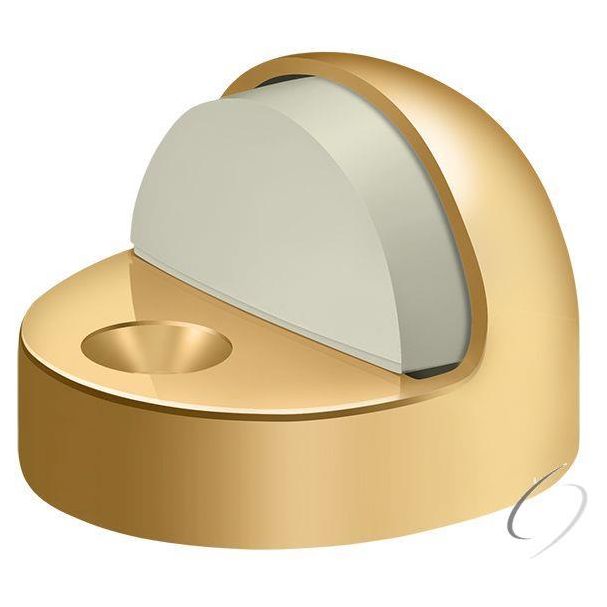 DSHP916CR003 Dome Stop High Profile; Lifetime Brass Finish