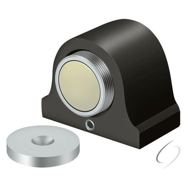 DSM125U10B Magnetic Dome Stop; Oil Rubbed Bronze Finish