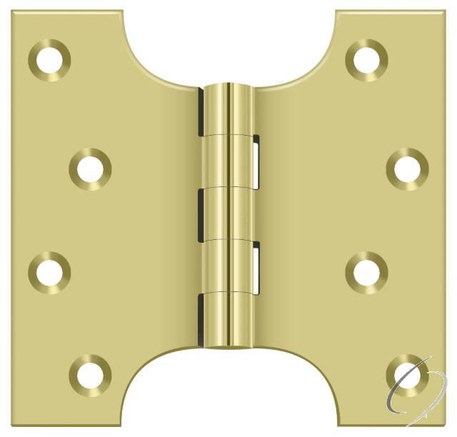 DSPA4040U3 4" x 4" Hinge; Bright Brass Finish