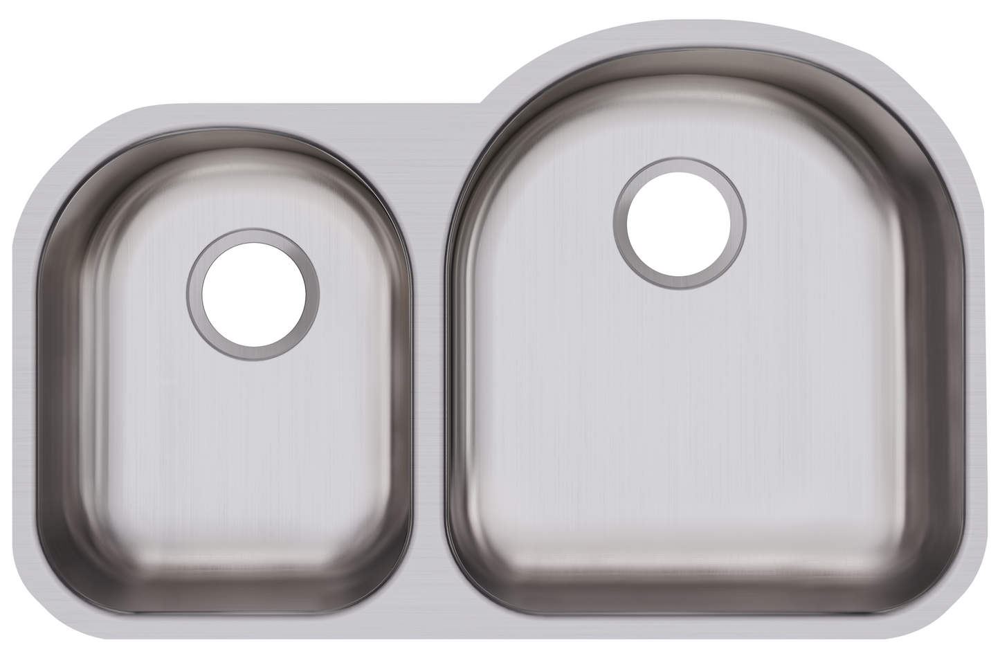 Elkay DXUH3119L - Dayton Stainless Steel 31-1/4" x 20" x 8", Offset 40/60 Double Bowl Undermount Sin