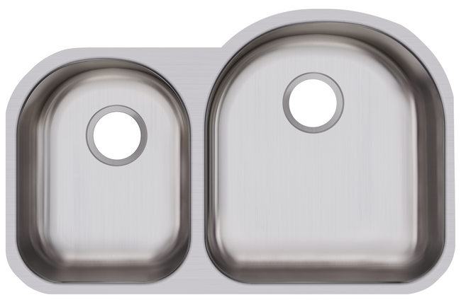 Elkay DXUH3119L - Dayton Stainless Steel 31-1/4" x 20" x 8", Offset 40/60 Double Bowl Undermount Sin