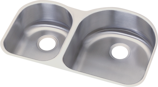Elkay DXUH3119L - Dayton Stainless Steel 31-1/4" x 20" x 8", Offset 40/60 Double Bowl Undermount Sin